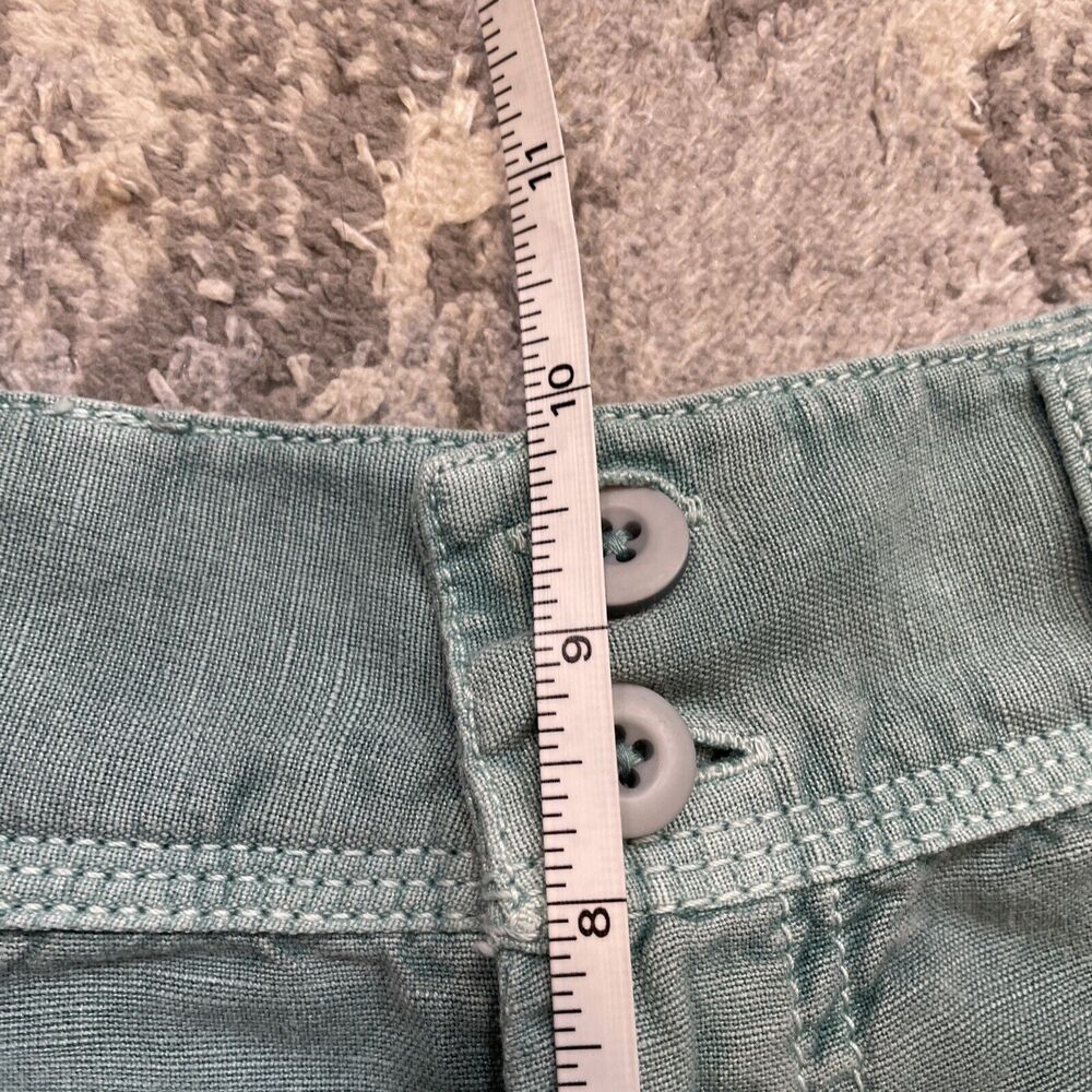 Sundance Women's Size 2P Green Linen‎ Cotton Femme Voyager Cargo Lace Pants - Picture 15 of 15